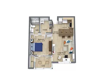 Floorplan of The Estates at Carpenters, Assisted Living, Nursing Home, Independent Living, CCRC, Lakeland, FL 16