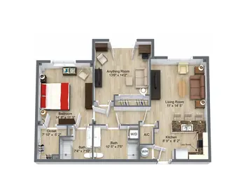 Floorplan of The Estates at Carpenters, Assisted Living, Nursing Home, Independent Living, CCRC, Lakeland, FL 18