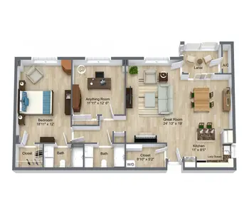 Floorplan of The Estates at Carpenters, Assisted Living, Nursing Home, Independent Living, CCRC, Lakeland, FL 19