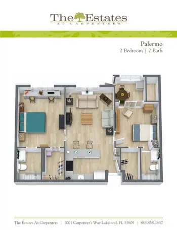 Floorplan of The Estates at Carpenters, Assisted Living, Nursing Home, Independent Living, CCRC, Lakeland, FL 3