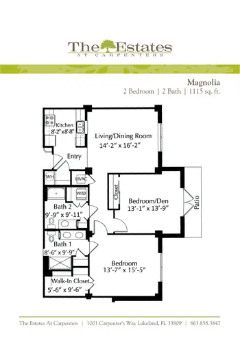 Floorplan of The Estates at Carpenters, Assisted Living, Nursing Home, Independent Living, CCRC, Lakeland, FL 8