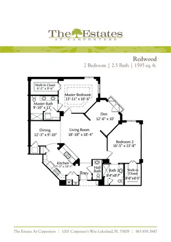 Floorplan of The Estates at Carpenters, Assisted Living, Nursing Home, Independent Living, CCRC, Lakeland, FL 10