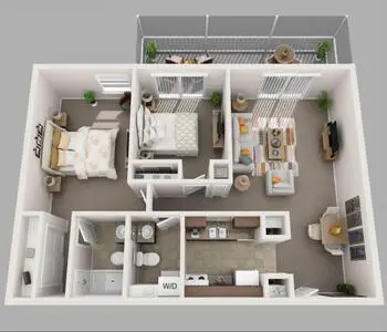Floorplan of John Knox Village of Central Florida, Assisted Living, Nursing Home, Independent Living, CCRC, Orange City, FL 1