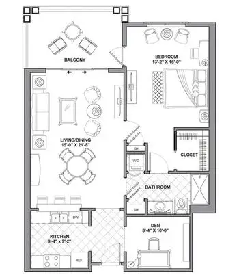 Floorplan of Lakeview Terrace, Assisted Living, Nursing Home, Independent Living, CCRC, Altoona, FL 2