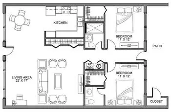 Floorplan of Lakeview Terrace, Assisted Living, Nursing Home, Independent Living, CCRC, Altoona, FL 4