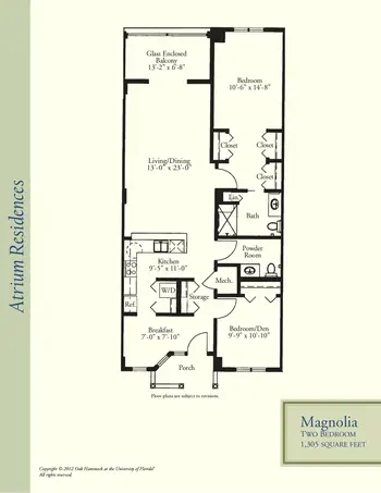 Floorplan of Oak Hammock at the University of Florida, Assisted Living, Nursing Home, Independent Living, CCRC, Gainesville, FL 17