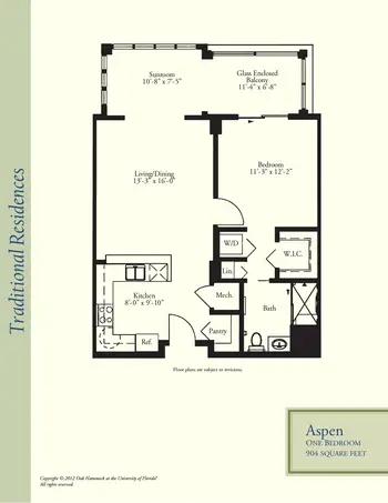 Floorplan of Oak Hammock at the University of Florida, Assisted Living, Nursing Home, Independent Living, CCRC, Gainesville, FL 20