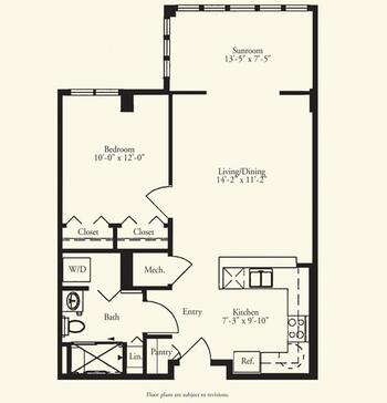 Floorplan of Oak Hammock at the University of Florida, Assisted Living, Nursing Home, Independent Living, CCRC, Gainesville, FL 6
