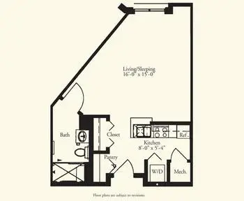 Floorplan of Oak Hammock at the University of Florida, Assisted Living, Nursing Home, Independent Living, CCRC, Gainesville, FL 7