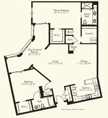 Floorplan of Oak Hammock at the University of Florida, Assisted Living, Nursing Home, Independent Living, CCRC, Gainesville, FL 10