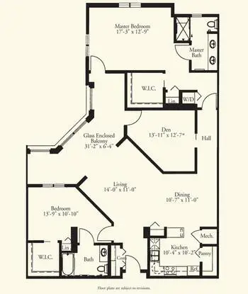 Floorplan of Oak Hammock at the University of Florida, Assisted Living, Nursing Home, Independent Living, CCRC, Gainesville, FL 11