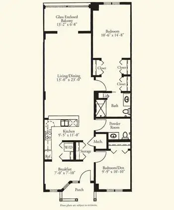 Floorplan of Oak Hammock at the University of Florida, Assisted Living, Nursing Home, Independent Living, CCRC, Gainesville, FL 14