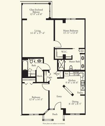 Floorplan of Oak Hammock at the University of Florida, Assisted Living, Nursing Home, Independent Living, CCRC, Gainesville, FL 15