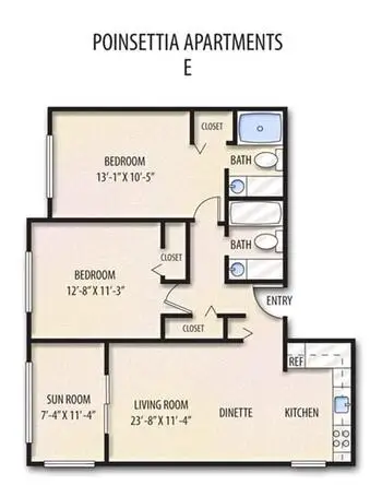 Floorplan of The Palms of Sebring, Assisted Living, Nursing Home, Independent Living, CCRC, Sebring, FL 8