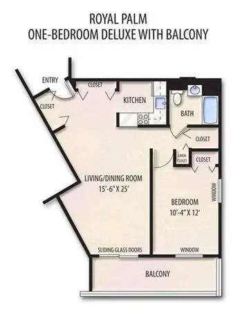 Floorplan of The Palms of Sebring, Assisted Living, Nursing Home, Independent Living, CCRC, Sebring, FL 10
