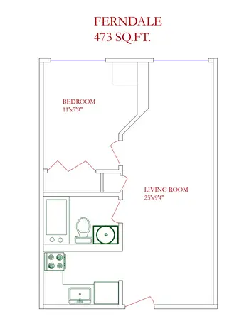 Floorplan of Concordia Village of Tampa, Assisted Living, Nursing Home, Independent Living, CCRC, Tampa, FL 8