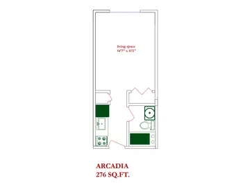 Floorplan of Concordia Village of Tampa, Assisted Living, Nursing Home, Independent Living, CCRC, Tampa, FL 9