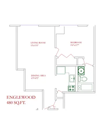 Floorplan of Concordia Village of Tampa, Assisted Living, Nursing Home, Independent Living, CCRC, Tampa, FL 10