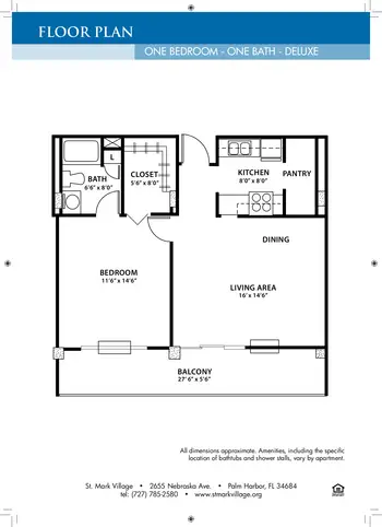 Floorplan of St. Mark Village, Assisted Living, Nursing Home, Independent Living, CCRC, Palm Harbor, FL 2