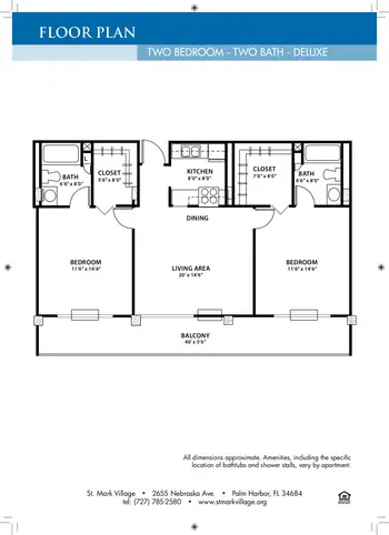 Floorplan of St. Mark Village, Assisted Living, Nursing Home, Independent Living, CCRC, Palm Harbor, FL 6