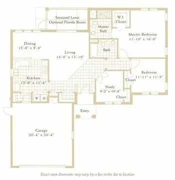 Floorplan of Glenridge on Palmer Ranch, Assisted Living, Nursing Home, Independent Living, CCRC, Sarasota, FL 16