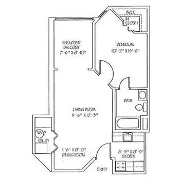 Floorplan of The Mayflower, Assisted Living, Nursing Home, Independent Living, CCRC, Winter Park, FL 7