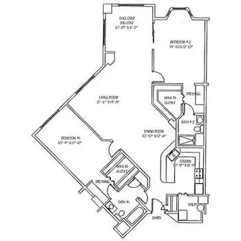 Floorplan of The Mayflower, Assisted Living, Nursing Home, Independent Living, CCRC, Winter Park, FL 12