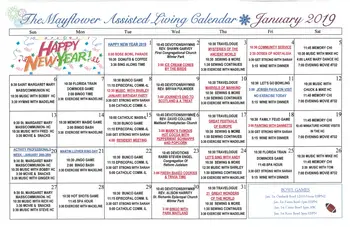 Activity Calendar of The Mayflower, Assisted Living, Nursing Home, Independent Living, CCRC, Winter Park, FL 7