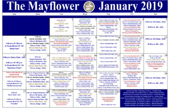 Activity Calendar of The Mayflower, Assisted Living, Nursing Home, Independent Living, CCRC, Winter Park, FL 9