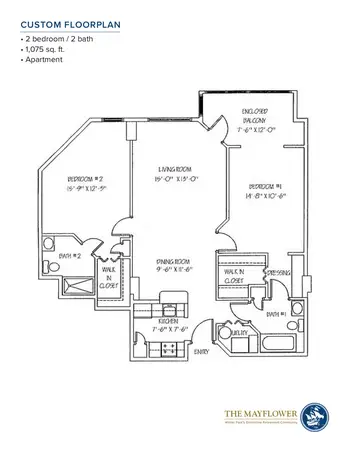 Floorplan of The Mayflower, Assisted Living, Nursing Home, Independent Living, CCRC, Winter Park, FL 19