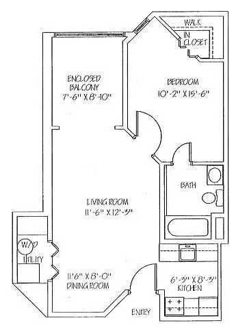Floorplan of The Mayflower, Assisted Living, Nursing Home, Independent Living, CCRC, Winter Park, FL 1