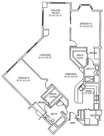 Floorplan of The Mayflower, Assisted Living, Nursing Home, Independent Living, CCRC, Winter Park, FL 6
