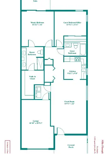 Floorplan of University Village, Assisted Living, Nursing Home, Independent Living, CCRC, Tampa, FL 15