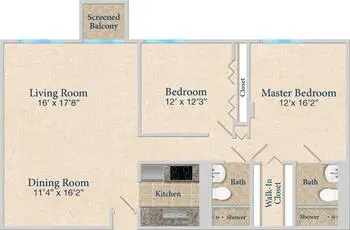 Floorplan of Bay Village, Assisted Living, Nursing Home, Independent Living, CCRC, Sarasota, FL 1