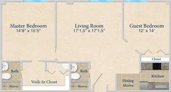 Floorplan of Bay Village, Assisted Living, Nursing Home, Independent Living, CCRC, Sarasota, FL 2