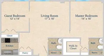 Floorplan of Bay Village, Assisted Living, Nursing Home, Independent Living, CCRC, Sarasota, FL 4