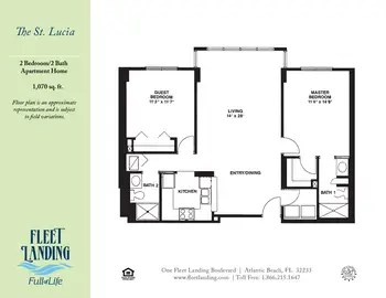 Floorplan of Fleet Landing, Assisted Living, Nursing Home, Independent Living, CCRC, Atlantic Beach, FL 3