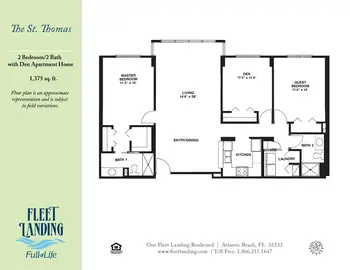 Floorplan of Fleet Landing, Assisted Living, Nursing Home, Independent Living, CCRC, Atlantic Beach, FL 5