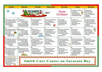 Activity Calendar of Plymouth Harbor, Assisted Living, Nursing Home, Independent Living, CCRC, Sarasota, FL 9