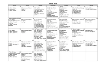Activity Calendar of Plymouth Harbor, Assisted Living, Nursing Home, Independent Living, CCRC, Sarasota, FL 11