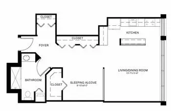 Floorplan of Plymouth Harbor, Assisted Living, Nursing Home, Independent Living, CCRC, Sarasota, FL 1