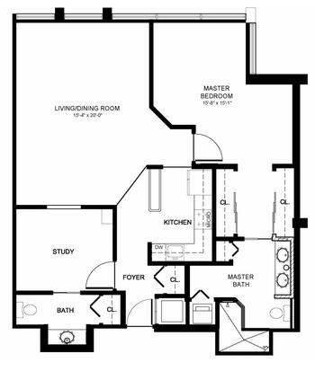 Floorplan of Plymouth Harbor, Assisted Living, Nursing Home, Independent Living, CCRC, Sarasota, FL 2