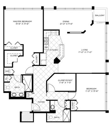 Floorplan of Plymouth Harbor, Assisted Living, Nursing Home, Independent Living, CCRC, Sarasota, FL 3