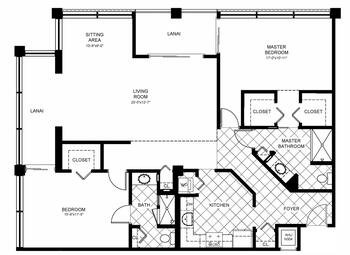 Floorplan of Plymouth Harbor, Assisted Living, Nursing Home, Independent Living, CCRC, Sarasota, FL 9