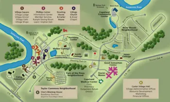 Campus Map of Advent Christian Village, Assisted Living, Nursing Home, Independent Living, CCRC, Live Oak, FL 1