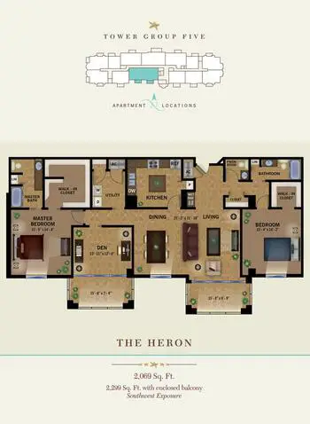 Floorplan of The Glenview at Pelican Bay, Assisted Living, Nursing Home, Independent Living, CCRC, Naples, FL 8