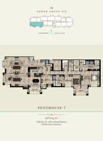 Floorplan of The Glenview at Pelican Bay, Assisted Living, Nursing Home, Independent Living, CCRC, Naples, FL 4