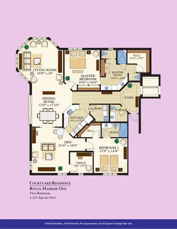 Floorplan of Moorings Park, Assisted Living, Nursing Home, Independent Living, CCRC, Naples, FL 2