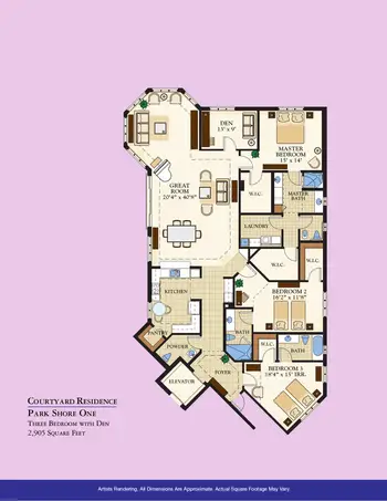 Floorplan of Moorings Park, Assisted Living, Nursing Home, Independent Living, CCRC, Naples, FL 10