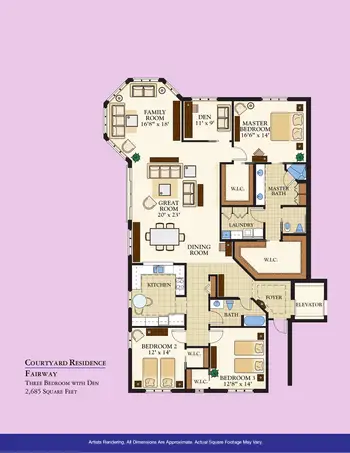 Floorplan of Moorings Park, Assisted Living, Nursing Home, Independent Living, CCRC, Naples, FL 11